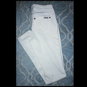 Just USA Straight Leg White Jeans